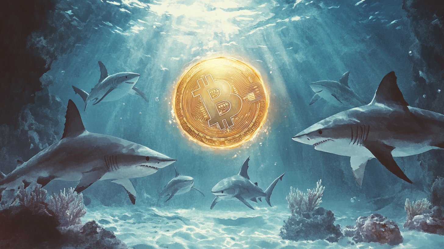 «Акули» тримають 18% BTC, що перебувають в обігу